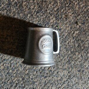"All Gone" steel mug With Handle; Barely Used; Great Condition